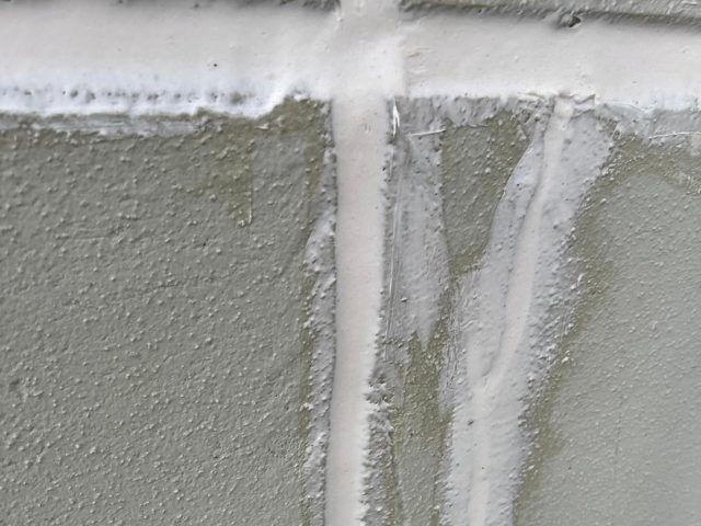 明石市でシール打設が完了した外壁